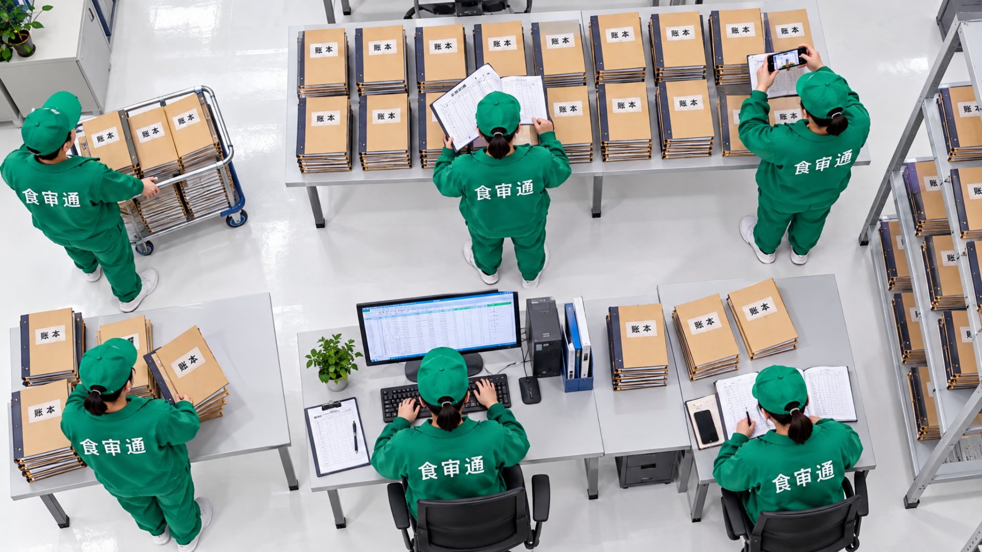 数据分析办公现场